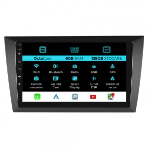 Navigation for Volkswagen Golf 6, 2009 - 2013, 9 Inch, 6Gb Ram, 128Gb storage, Carplay