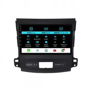 Navigation for Mitsubishi Outlander, 2005-2011, 9 Inch, 8Gb Ram, 256Gb Storage, Carplay