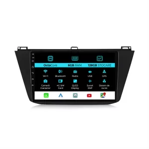 Navigation for Volkswagen, Tiguan (2016 - 2023) 10 Inch, 6Gb Ram, 128Gb storage, Carplay