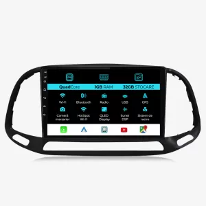 Navigation for Fiat Doblo, 2015-2019, 9 Inch, 1Gb Ram, 32Gb Storage, Carplay