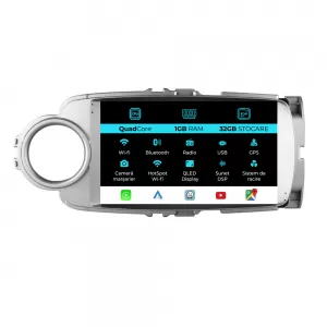 Navigation for Toyota Yaris, (2011-2018), 9 Inch, 1Gb Ram, 32Gb Storage, Carplay