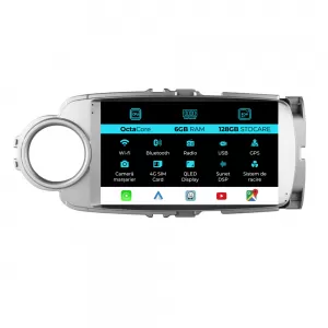 Navigation for Toyota Yaris, (2011-2018), 9Inch, 6Gb Ram, 128Gb Storage, Carplay