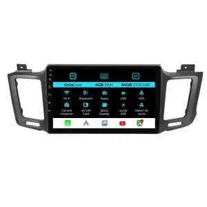 Navigation for Toyota Rav 4, (2012-2018), 10 Inch, 4Gb Ram, 64Gb Storage, Carplay