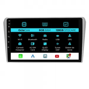 Navigation for Toyota Avensis, 2002 - 2008, 9 Inch, 6Gb Ram, 128Gb storage, Carplay