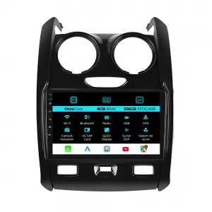 Navigation for Dacia Duster, (2010-2020), 9 Inch, 8Gb Ram, 256Gb Storage, Carplay