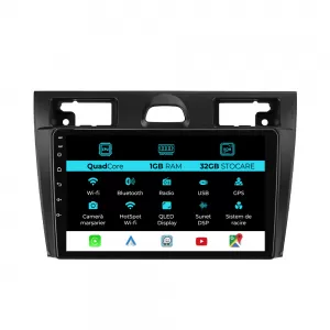 Navigation for Ford Fiesta, 2006-2011, 9 Inch, 1Gb Ram, 32Gb Storage, Carplay