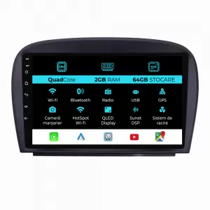 Navigation for Mercedes SL R230 (2001-2011), 9Inch, 2Gb Ram, 64Gb Storage, Carplay.