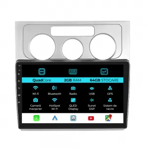 Navigation for Volkswagen Touran, (2003-2010), 10 Inch, 2Gb Ram, 64Gb Storage, Carplay