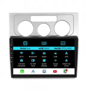 Navigation for Volkswagen Touran (2003-2010), 10 Inch, 4Gb Ram, 64Gb Storage, Carplay