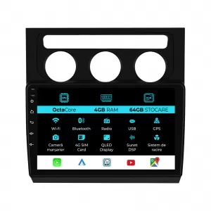 Navigation for Volkswagen, Touran (2003-2010), 10 Inch, 4Gb Ram, 64Gb Storage, Carplay