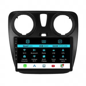 Navigation for Dacia Dokker Lodgy (2012-2020), 9 Inch, 2Gb Ram, 64Gb Storage, Carplay