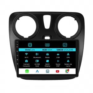 Navigation for Dacia Dokker Lodgy (2012-2020), 9Inch, 6Gb Ram, 128Gb Storage, Carplay.