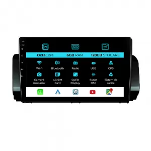 Navigation for Dacia Logan Sandero Jogger (2021-2023), 9 Inch, 6Gb RAM, 128Gb Storage, Carplay.