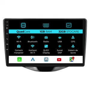 Navigation for Peugeot 107, Citroen C1, Toyota Aygo (2014 - 2022), 9Inch, 1Gb Ram, 32Gb Storage, Carplay.