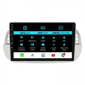Navigation for Fiat 500, (2007 - 2015), 9Inch, 6Gb Ram, 128Gb Storage, Carplay