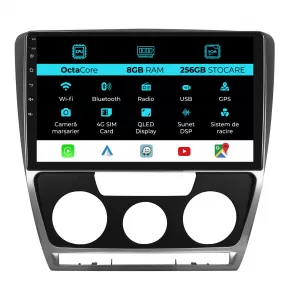 Navigation for Skoda Octavia 2, (2004 - 2013), 10 Inch, 8Gb RAM, 256Gb Storage, Carplay.