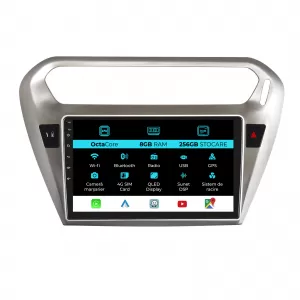 Navigation for Peugeot 301, Citroen C-Elysee (2013-2018), 9Inch, 8Gb Ram, 256Gb Storage, Carplay.