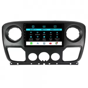 Navigation for Opel Movano, Renault Master, Nissan NV400 (2010-2020), 10 Inch, 1Gb Ram, 32Gb Storage, Carplay