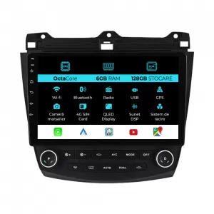 Navigation for Honda Accord VII (2003 - 2008), 10 Inch, 6Gb Ram, 128Gb Storage, Carplay