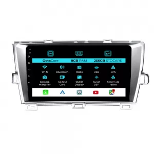 Navigation for Toyota Prius W3 (2009 - 2015), 9Inch, 8Gb Ram, 256Gb Storage, Carplay