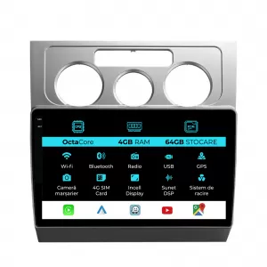 Navigation for Volkswagen Touran, (2003-2010), 10Inch, 4Gb Ram, 64Gb Storage, Carplay.
