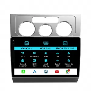 Navigation for Volkswagen Touran, 2003-2010, 10 Inch, 6Gb Ram, 128Gb Storage, Carplay