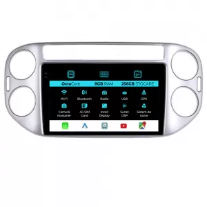 Navigation for Volkswagen Tiguan, (2006-2016), 9Inch, 8Gb Ram, 256Gb Storage, Carplay