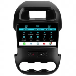 Navigation for Ford Ranger, 2012-2015, 9 Inch, 8Gb Ram, 256Gb Storage, Carplay.
