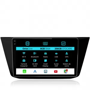 Navigation for Volkswagen Tiguan, 2016 - 2023, 10Inch, 8Gb Ram, 256Gb Storage, Carplay