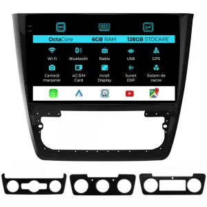 Navigation for Skoda Yeti, 2009-2017, Incell 10Inch, 6Gb Ram, 128Gb Storage, Carplay