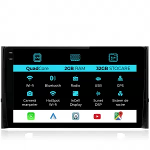 Navigation for Skoda Kodiaq, 2016-2024, Incell 10Inch, 2Gb Ram, 32Gb Storage, Carplay