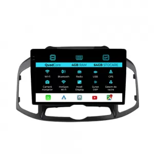 Navigation for Chevrolet Captiva, 2011-2016, QuadCore, 10 Inch, 4Gb Ram, 64Gb Storage, Carplay