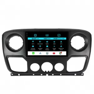 Navigation for Opel Movano, Renault Master, Nissan NV400 (2010-2020), QuadCore, 10 Inch, 4Gb Ram, 64Gb Storage, Carplay