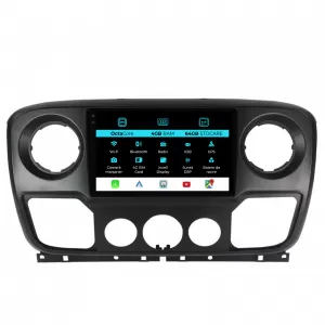 Navigation for Opel Movano, Renault Master, Nissan NV400 (2010-2020), 10 Inch, 4Gb Ram, 64Gb Storage, Carplay