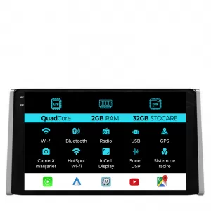 Navigation for Toyota Rav4, (2018-2024), 9 Inch, 2Gb Ram, 32Gb Storage, Carplay