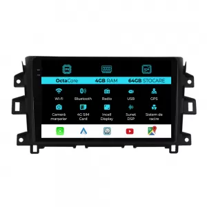 Navigation for Nissan Navara, 2015-2022, 10 Inch, 4Gb Ram, 64Gb Storage, Carplay