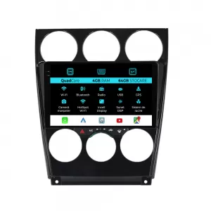 Navigation for Mazda 6, 2002-2008, QuadCore, 9 Inch, 4Gb Ram, 64Gb storage, Carplay