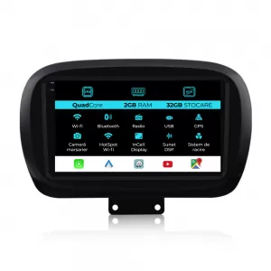 Navigation for Fiat 500x, (2014-2020), 9 Inch, 2Gb Ram, 32Gb Storage, Carplay