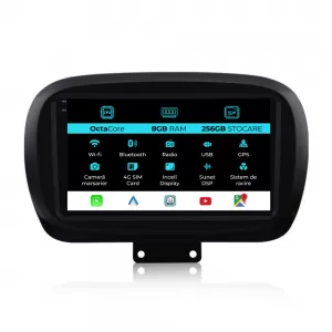 Navigation for Fiat 500x (2014-2020), 9Inch, 8Gb Ram, 256Gb Storage, Carplay