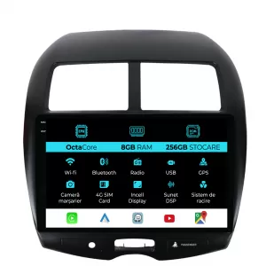 Navigation for Peugeot 4008, 2012-2019, 10 Inch, 8Gb Ram, 256Gb Storage, Carplay