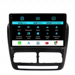 Navigation for Fiat Doblo, (2010-2015), 10Inch, 4Gb Ram, 64Gb Storage, Carplay