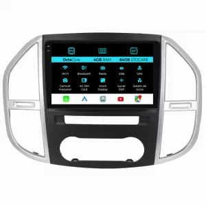 Navigation for Mercedes Vito W447 (2014-2021), 10 Inch, 4Gb RAM, 64Gb Storage, Carplay.