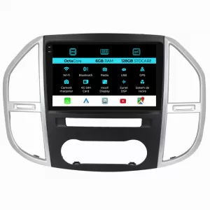 Navigation for Mercedes Vito W447 (2014-2021), 10Inch, 6Gb Ram, 128Gb Storage, Carplay