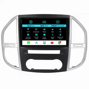 Navigation for Mercedes Vito W447 (2014-2021), 10 Inch, 8Gb Ram, 256Gb Storage, Carplay