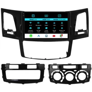 Navigation for Toyota Hilux VII (2004-2015), 9 Inch, 4Gb Ram, 64Gb Storage, Carplay