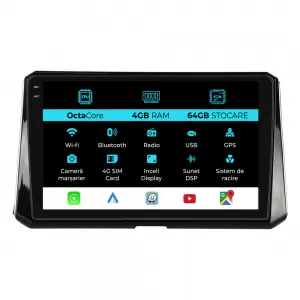 Navigation for Toyota Corolla, (2019-2025), 10 Inch, 4Gb Ram, 64Gb Storage, Carplay