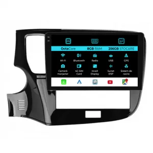 Navigation for Mitsubishi Outlander, 2019-2021, 10 Inch, 8Gb Ram, 256Gb Storage, Carplay