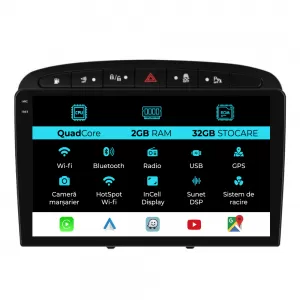 Navigation for Peugeot 308 408 (2008-2013), 9 Inch, 2Gb Ram, 32Gb Storage, Carplay