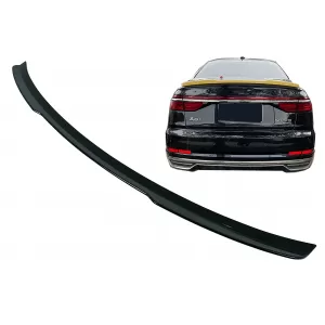 Trunk Spoiler Wing suitable for Audi A8 D5 4N Sedan (2018-2022) Shiny Black