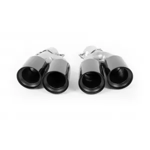 Exhaust Muffler Tips suitable for BMW 5 Series G30 G31 G38 (2016-2020) 6 Series G32 (2016-2020) M5 Design Black